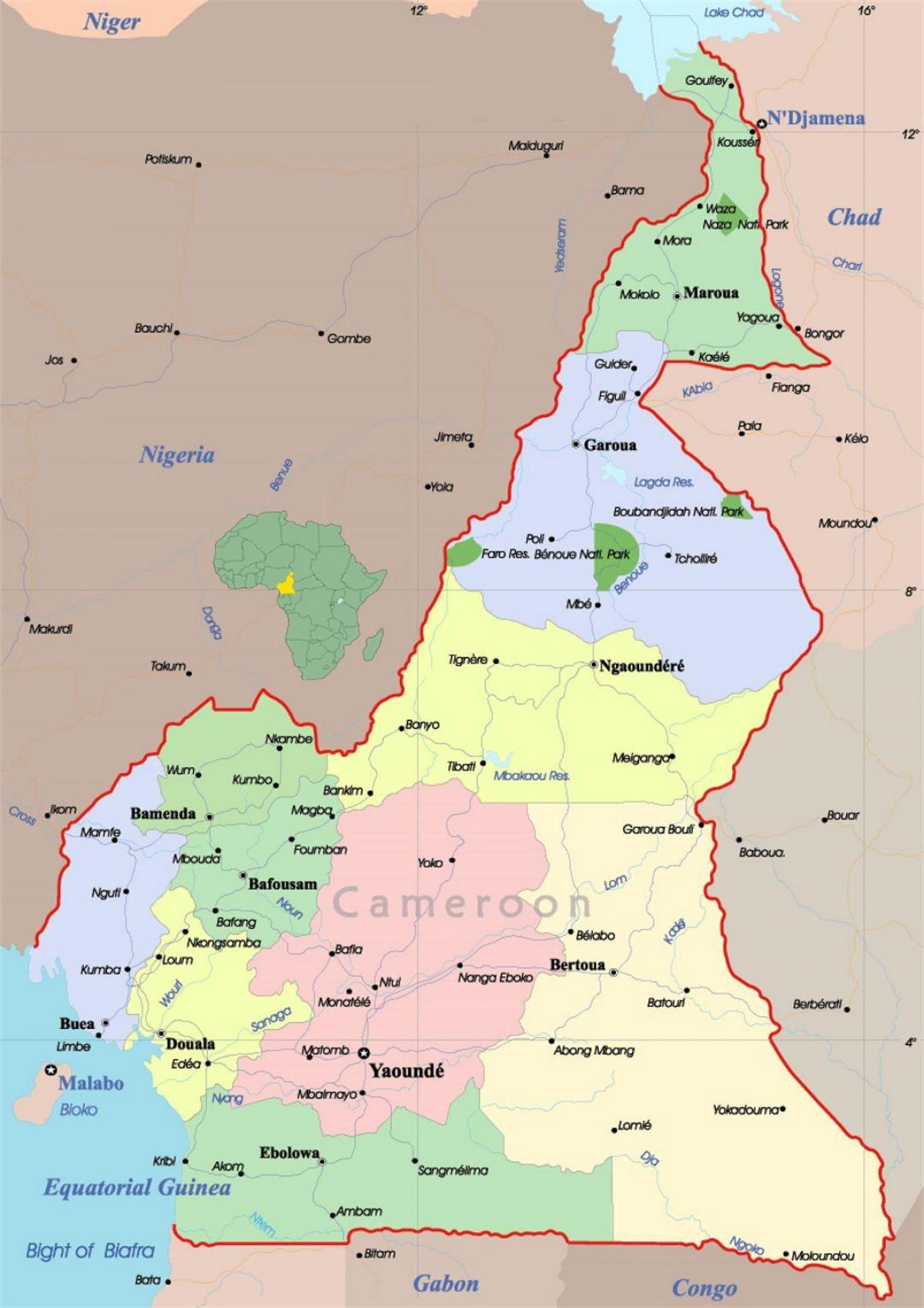 Kamerun africi mapu