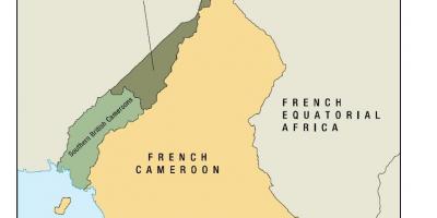Mapa uno država od Kameruna